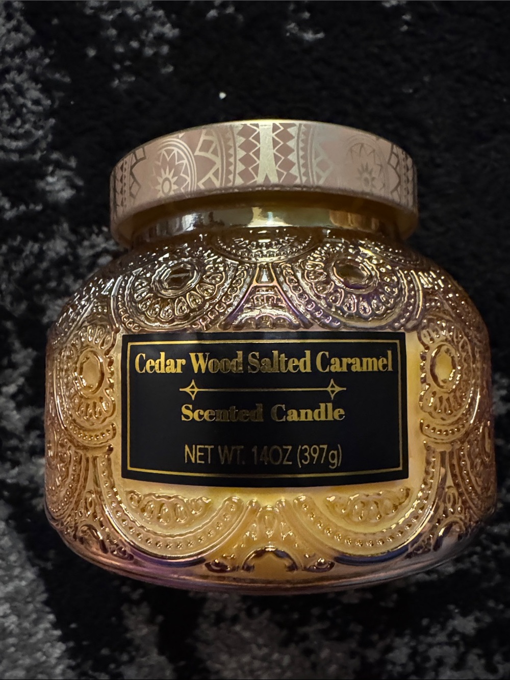 Gilded Cedar Salted Caramel Jar Candle NEW 🏷️